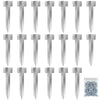 20 Pack Railway Sleeper Brackets Driveway Heavy Duty Edging Edge, Timber Railway Sleeper Stakes, Galvanised Steel