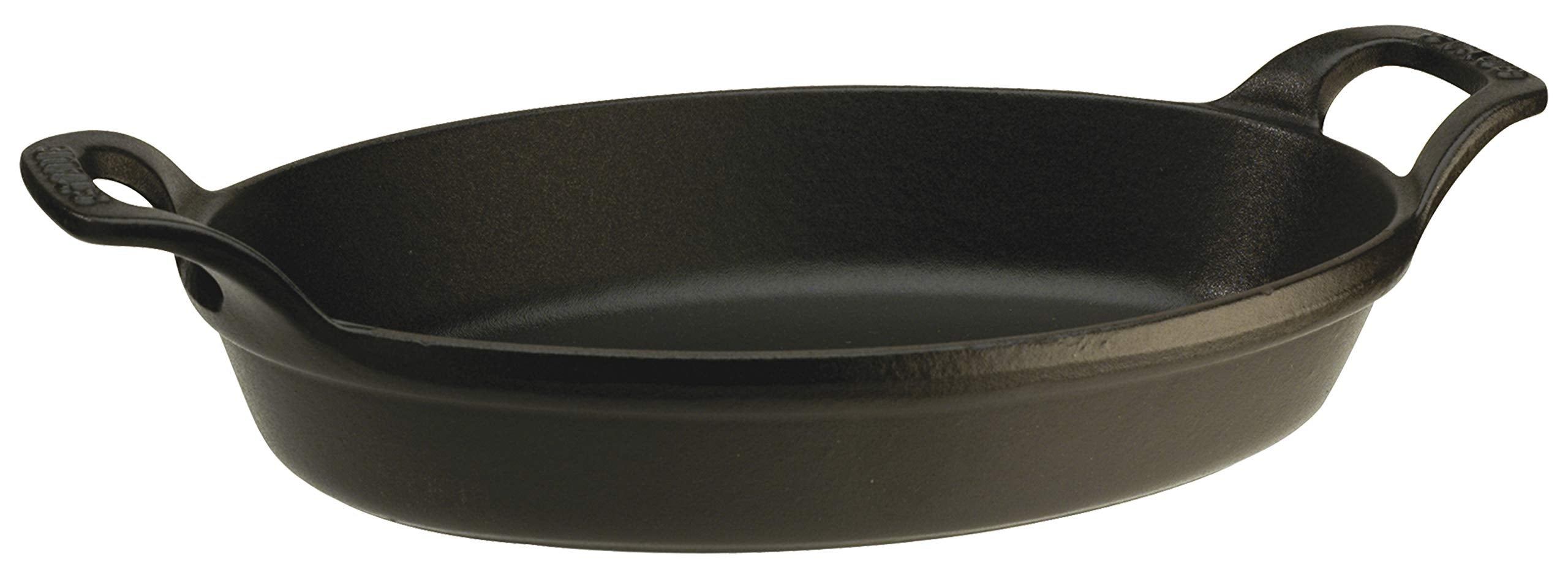 STAUB Mini dish Oval 15cm Black