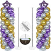 YALLOVE Balloon Column Stand Kit, 2 Sets 50cm to 2m Adjustable Balloon Stand, Metal Balloons Holder Tower Pillar with Base Clip Cup for Birthday