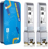 2-Pack 10Gb SFP+ RJ45 Transceiver, 10Gbase-T SFP+ Ethernet Module Support 10G/5G/2.5G/1.25G, Compatible with Cisco SFP-10G-T-S,Ubiquiti