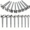 Aohoo 16pcs Forstner Drill Bit Set,Tungsten Steel, HSS Titanium Coated,?Forstner Bits for for Wood, Furniture, Cabinets, Cork, Splint, Particle