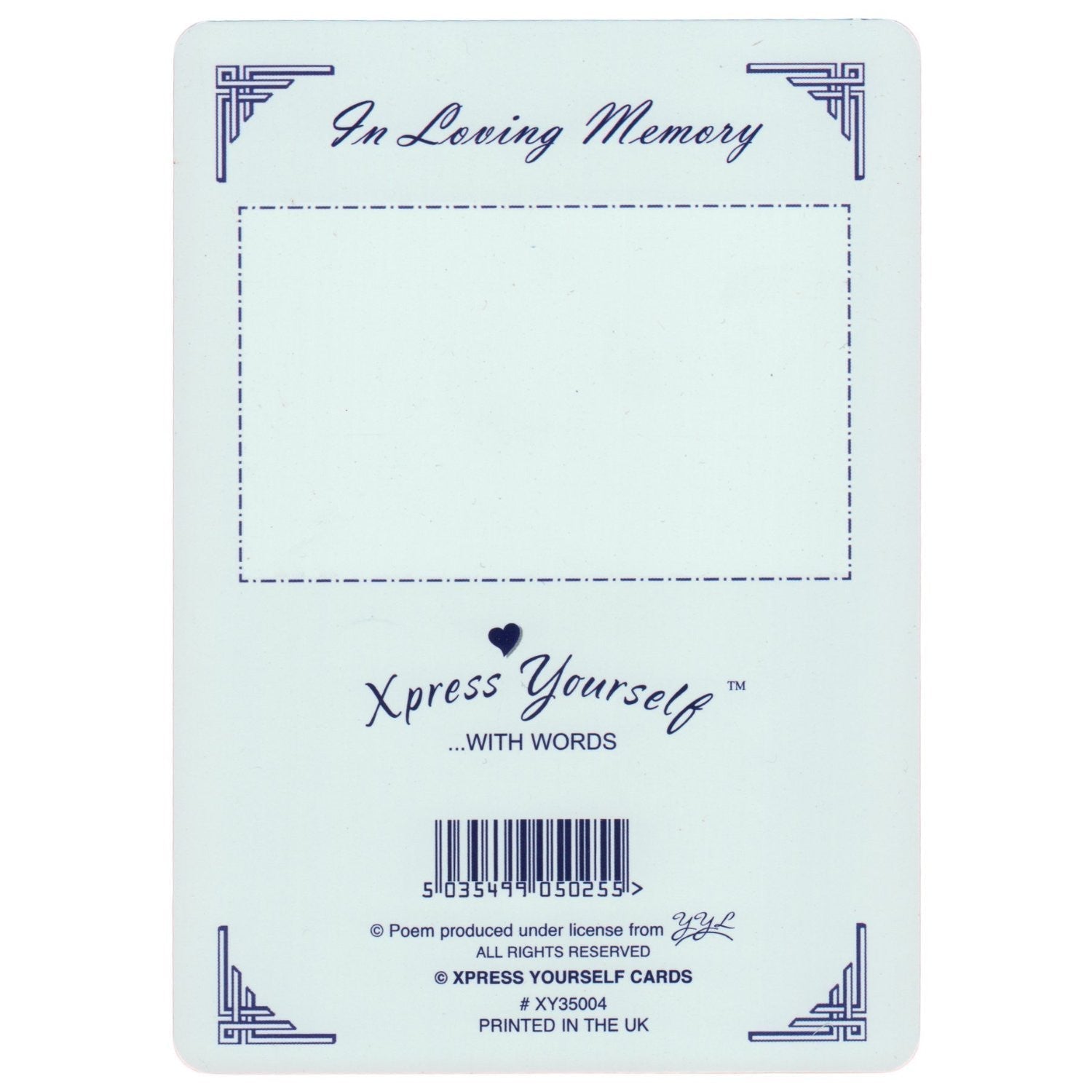 Xpress Yourself Loving Memory Graveside Memorial Card & Holder 5.75 X 4" Relations Friends Etc - Dear Daughter 35013