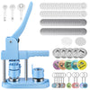 Badge Maker Button Machine Multiple Sizes 1+1.25+2.25 inch(25+32+58 mm) 300 Plastic Pin Maker, KEYSAFER DIY Badge Press Machine with 10 Bottle Opener,