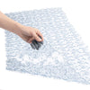 WELTRXE Anti-slip Bathtub Mat Pebbles Shower Mat Extra Large Anti-Bacterial Safety Bath Mat Suction Mat for Shower or Tub, Non-slip Bathroom Mat, 88 x