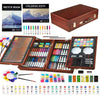 KINSPORY 139 PCS Art Set for Kids, Deluxe Painting Drawing Art Supplies Case Gift for Teens Boys Girls 4 5 6 7 8 9 10 11 12 (Brown)