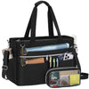 RAINSMORE Laptop Tote Bags for Women 15.6 Inch Teacher Bag Large Utility Nurse Bag Water Resistant Briefcase with Insulated Pockets for Work Office