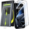 WSKEN for iPhone 17/iPhone 16 Pro Screen Protector - [Top 9H+ Tempered Glass][Auto Dust-Remove][Zero Bubble] Full Coverage HD Military Grade 10X