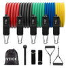 VEICK Resistance Bands Set 5pcs Fitness Tubes Tension Bands Exercise Bands Workout with Handles for Men Women Strength Physical Training Equipment at