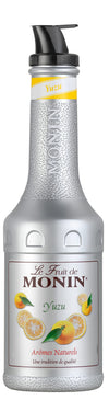 MONIN Yuzu Fruit Mix Puree 1L for Cocktails, Smoothies and Mocktails. Vegan-Friendly, Allergen-Free, 100% Natural Flavours and Colourings. 2-in-1 Yuzu