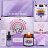 Bath Pamper Gifts for Women Birthday,Unique Relaxation Self Care Package for Her,Hug Gift Get Well Soon Gifts For Friend Skin Care Pamper Hamper