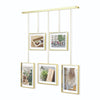 Umbra Exhibit Picture Frame Gallery Set, Adjustable Collage Display for 5 Photos, Prints, Artwork and More, Holds two 4x6" and three 5x7" Photos,