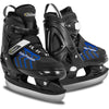 Nattork Adjustable Toddler Ice Skate for Boys Soft Padding and Reinforced Ankle Support Ice Hockey Skates (Blue, Large (37-41))