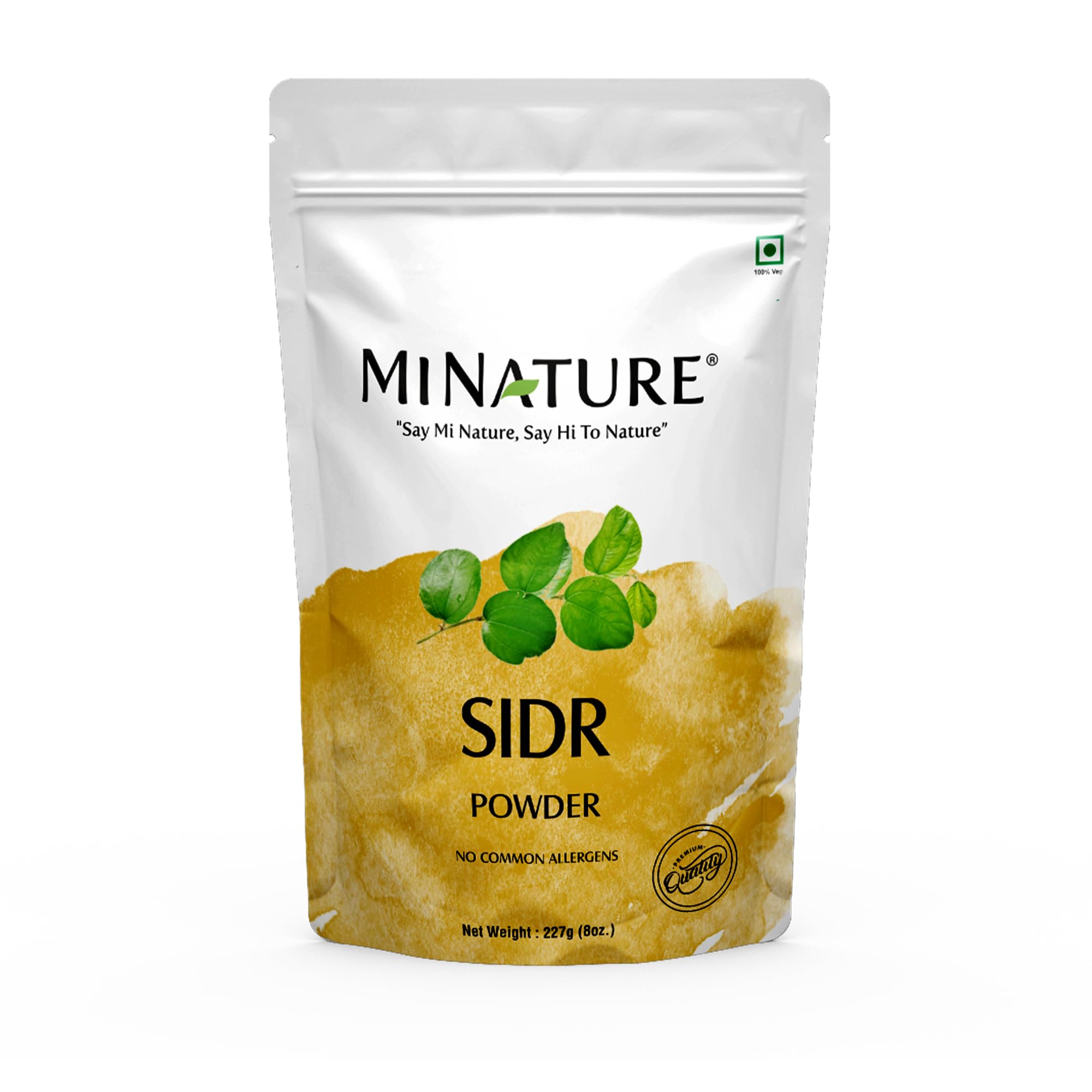 Mi Nature Fresh Sidr Leaves Powder 227g (8oz) | Natural Deep Cleansing & Conditioning Herb for Hair Care| Traditional Herbal Cleanser |Plant-based