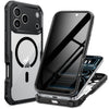 seacosmo Magnetic for iPhone 17 Pro Max Case, Privacy Phone Cover Compatible with Magsafe Built-in Anti Peep Tempered Glass Privacy Screen Protector