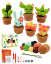 Torlaist 6 in 1 DIY Plant Pot Crochet Kits, Complete Crochet Kit for Beginners Adults with Step-by-Step Instructions and Video Tutorials, Perfect