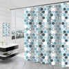 Tennove Shower Curtain Mould Resistant Geometric 180x200cm Drop Bathroom Curtain Waterproof Polyester Fabric Wet Room Bathtub Shower Curtain,Weighted