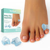 Welnove Pinky Toe Separator,Toe Spacer, Bunion Corrector for Women,Preventing Rubbing & Relieve Pressure, 12PCS, Blue