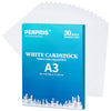 300gsm White Cardstock - 30 Sheets A3 Cardboard Paper Cover Card Stock Heavyweight Paper Thick Paper for DIY Card