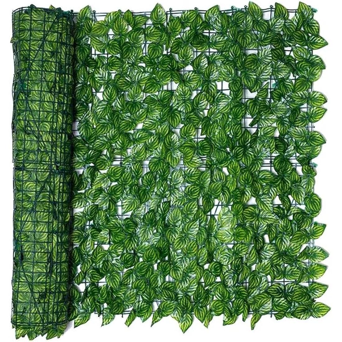 REOVE Artificial Ivy Privacy Fence, Green Plastic Leaf Fence Panels Artificial Leaf Screen Hedge Privacy Fence Roll Wall Landscaping for Outdoor Decor, Garden