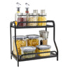 Womanht 2 Tier Countertop Organizer for Kitchen Bathroom Multi-Functional Coffee and Tea Station Organizer, Makeup Organizer and Kitchen Standing