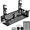 Cable Management, 39CM Long Under Desk Cable Management No Drill, Metal Cable Tidy with Clamp for Standing Desk, Cable Organiser for Home Office,