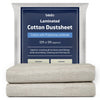 Pack of 2 Cotton Dust Sheets for Decorating, Waterproof 12ft x 9ft Dust Sheets Twill Laminated Polythene Backed Reusable Paint Sheets for Floor,