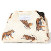 The Flat Lay Co. Makeup Bag - Natural Tiger Travel Make Up Organiser for Cosmetics, Eyeshadow, Make-Up Brushes, Lipstick & Tools - Drawstring Makeup