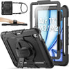SEYMAC stock for iPad Air 11 inch Case (M3/M2, 2025/2024), Heavy Duty Shockproof Cover with Screen Protector, 360? Rotating Stand/Hand Strap, Shoulder