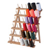 Milward Wooden Overlocker Thread Reel Stand, Freestanding or Wall Mountable Thread Spool Holder, 36 Spools, 57 x 43cm, Beech