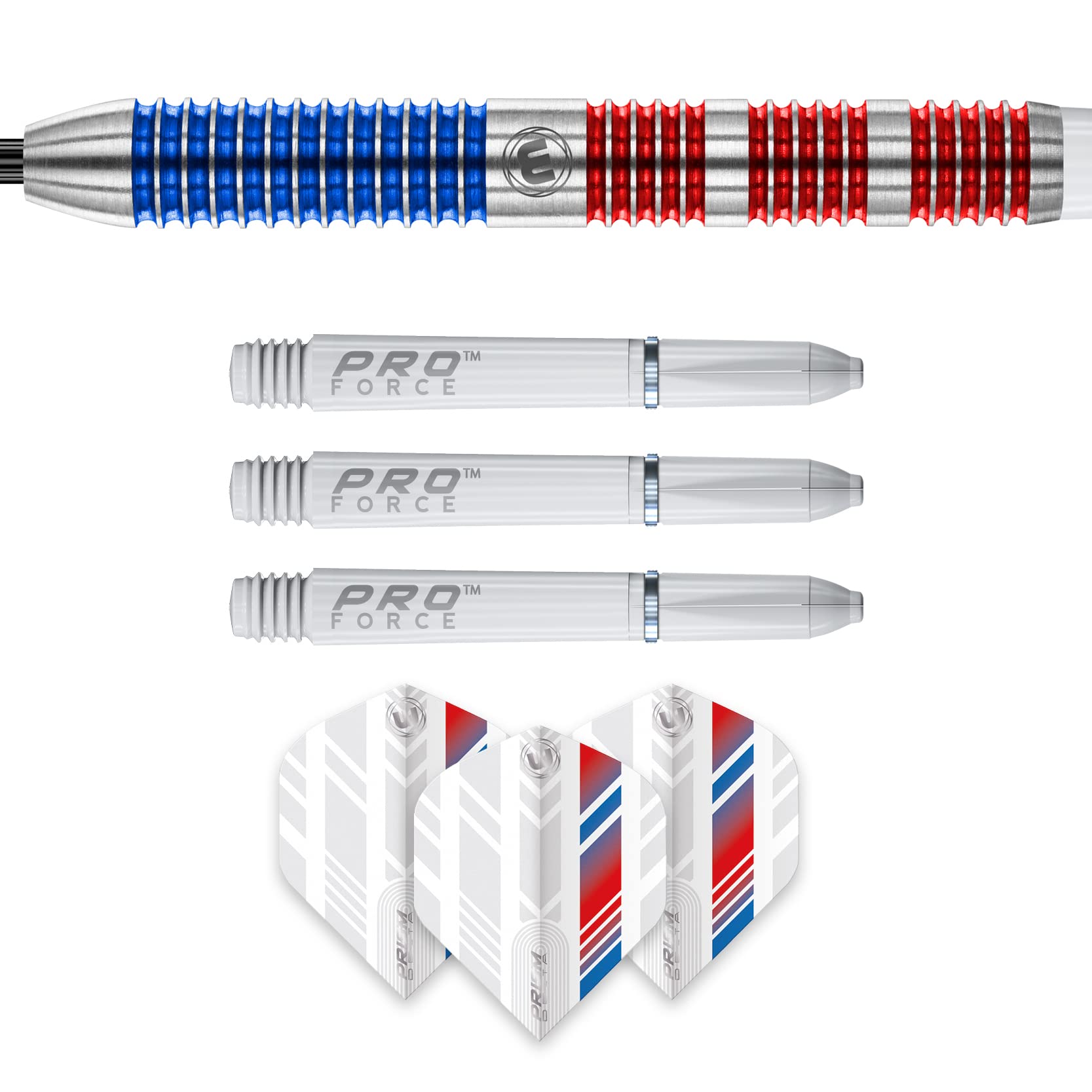 WINMAU Wildcats 23 gram Tungsten Darts Set with Flights and Stems (Shafts)