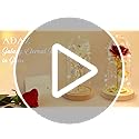ADAZ Mothers Day Flowers Gifts for Mum,Galaxy Eternal Rose Gift for Her Girlfriend Wife in Glass Dome Colorful Artificial Roses with LED Light on Valentine's Day,Christmas,Birthday,Anniversary