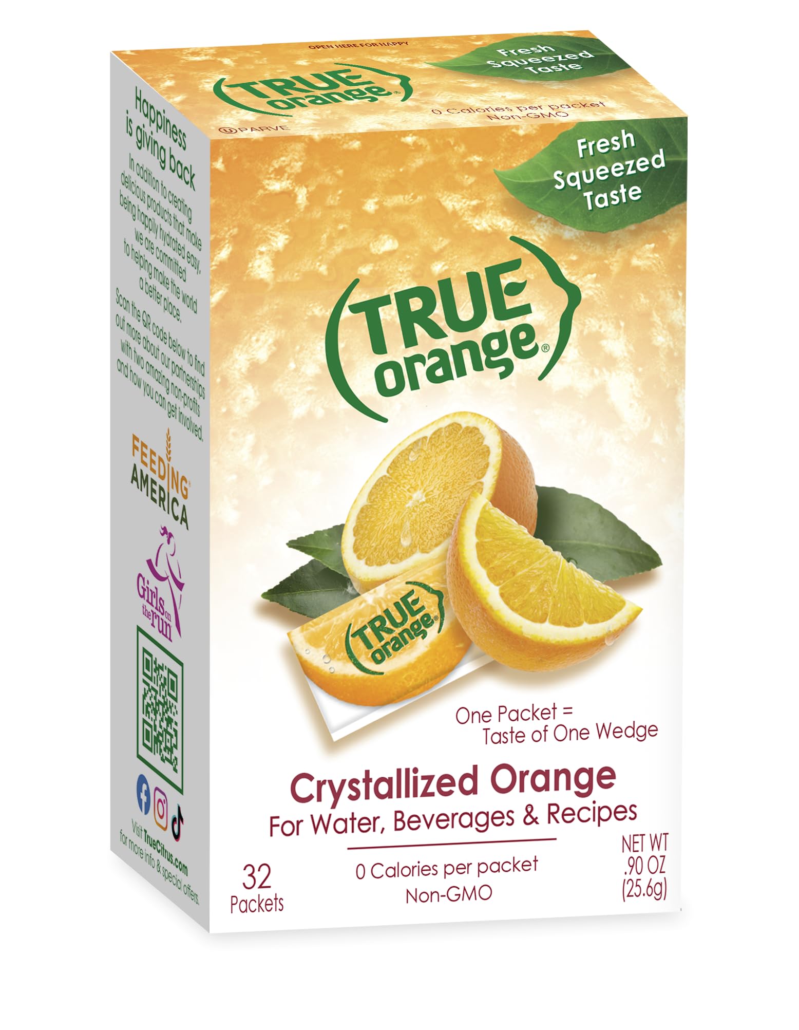 True Orange Drink, 32 Count (0.90oz) by True Lemon