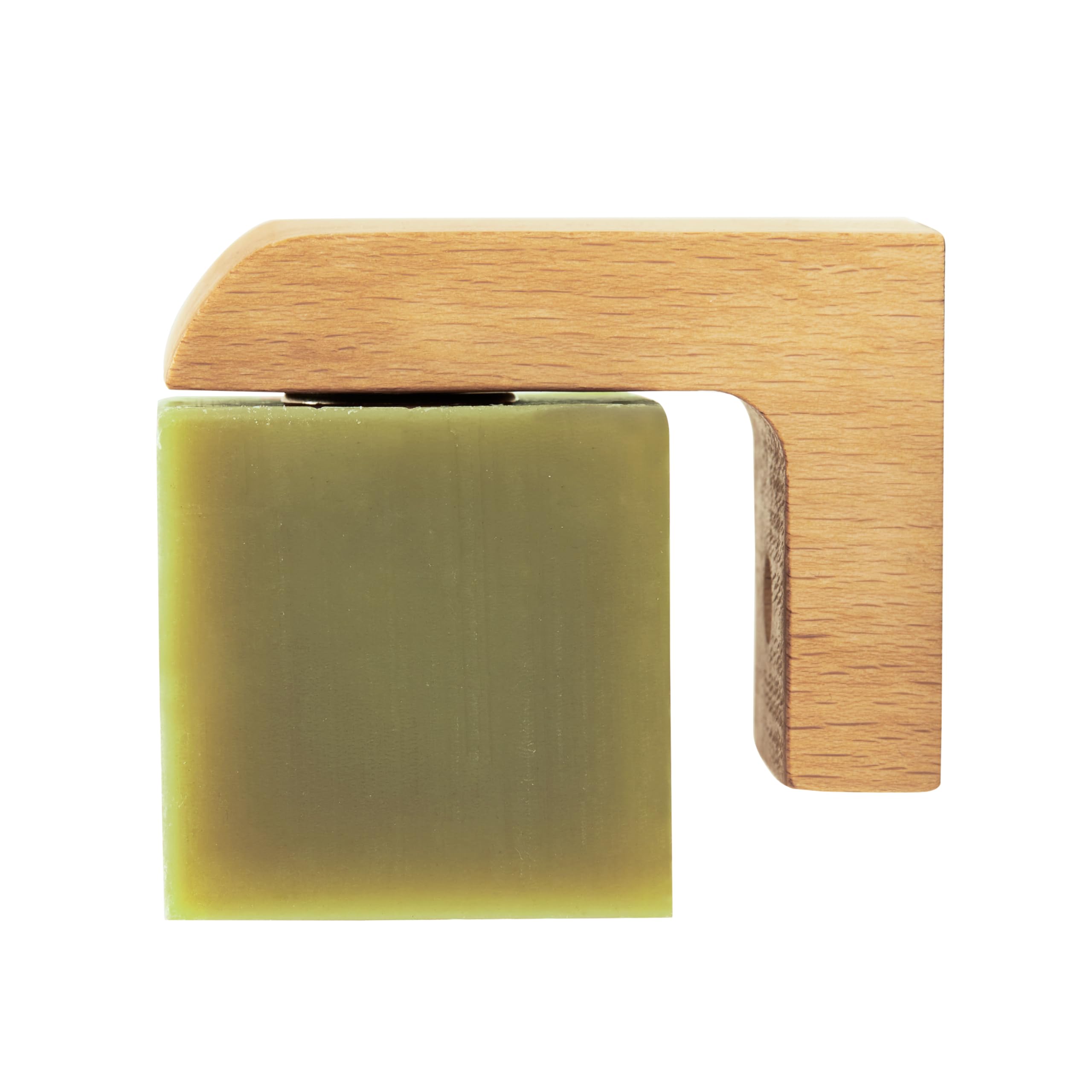 Beauty and the Bees Air Dry Magnetic Soap Holder in-Shower Storage for Soaps Bars - No More Soggy Soaps - Wooden Soap Dish Dispenser Bath Kitchen &