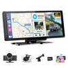 10.26" Car Tablet Pro Max 2025: Wireless Carplay Screen for Car with 4K Front and 1080P Rear Camera, Android Auto Screen IPS Touchscreen/Mirror
