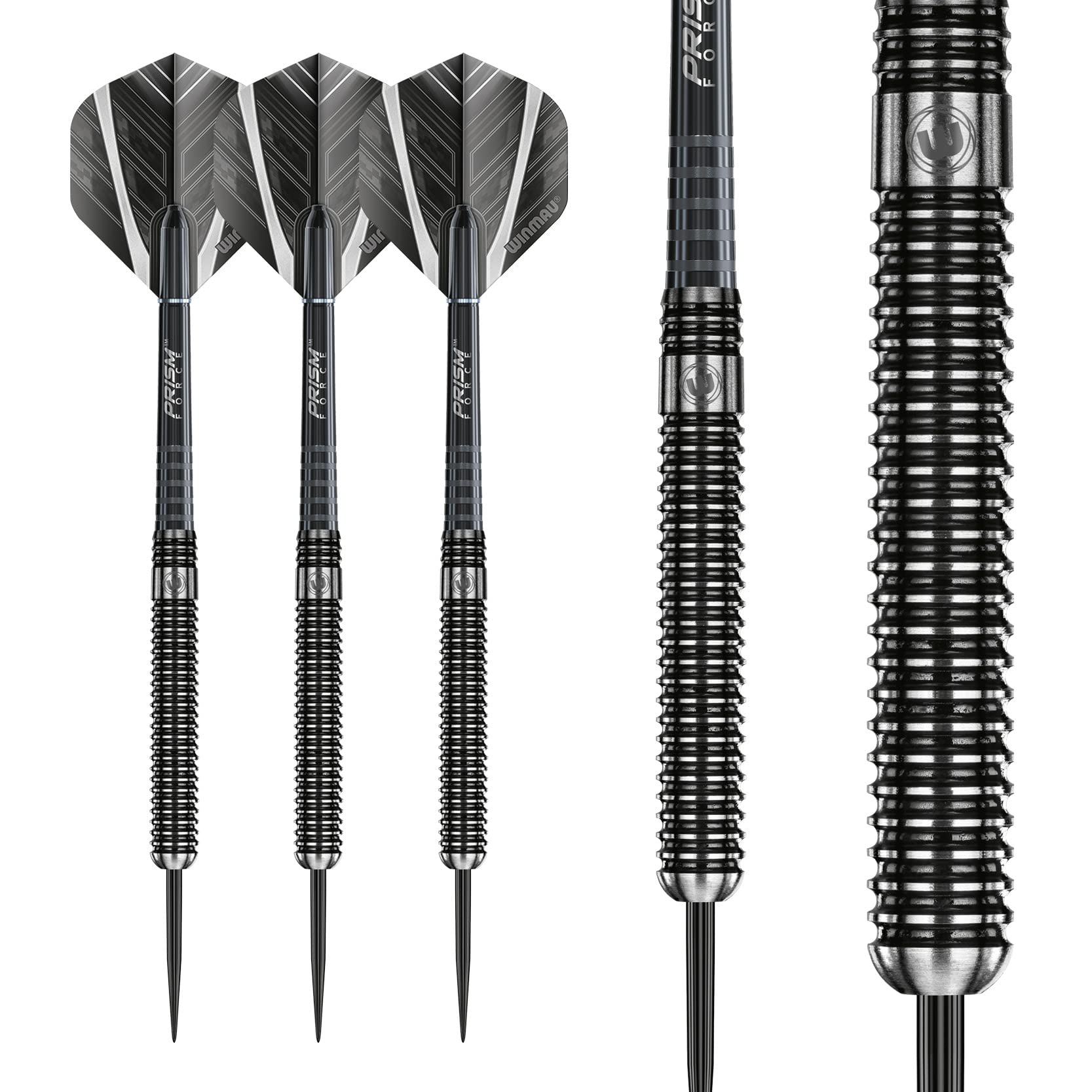 WINMAU Blackout 21 Gram Tungsten Darts Set with Flights and Shafts (Stems)