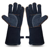 YOUYA Extreme Heat & Fire Resistant Gloves Leather with Kevlar Stitching,Perfect for Fireplace, Stove, Oven, Grill, Welding, BBQ, Mig, Pot Holder,