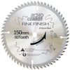 Echo Corner 150mm (10mm Bore) 60T Fine Finish Wood Plywood MDF Plastic Veneer Lumber Laminate for Circular Saw