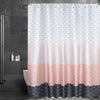 Lerores Shower Curtain, 100 x 200 cm, Flower, Weighted Hem, Anti-Mould Textile, Waterproof, Washable Polyester Fabric Bath Curtains with Eyelets and 6