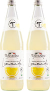Tuscanini Premium Sparkling Lemonade, 750ml (Pack of 2) | Real Italian Lemon Soda - No Food Colouring or Artificial Flavours | Sparkling Party Drink |
