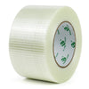 BOMEI PACK Crossweave Reinforced Tape 1 roll 75mm x 50m Strong 170mic thickness Clear Bi-Directional Filament Strapping Fiberglass Reinforced Heavy
