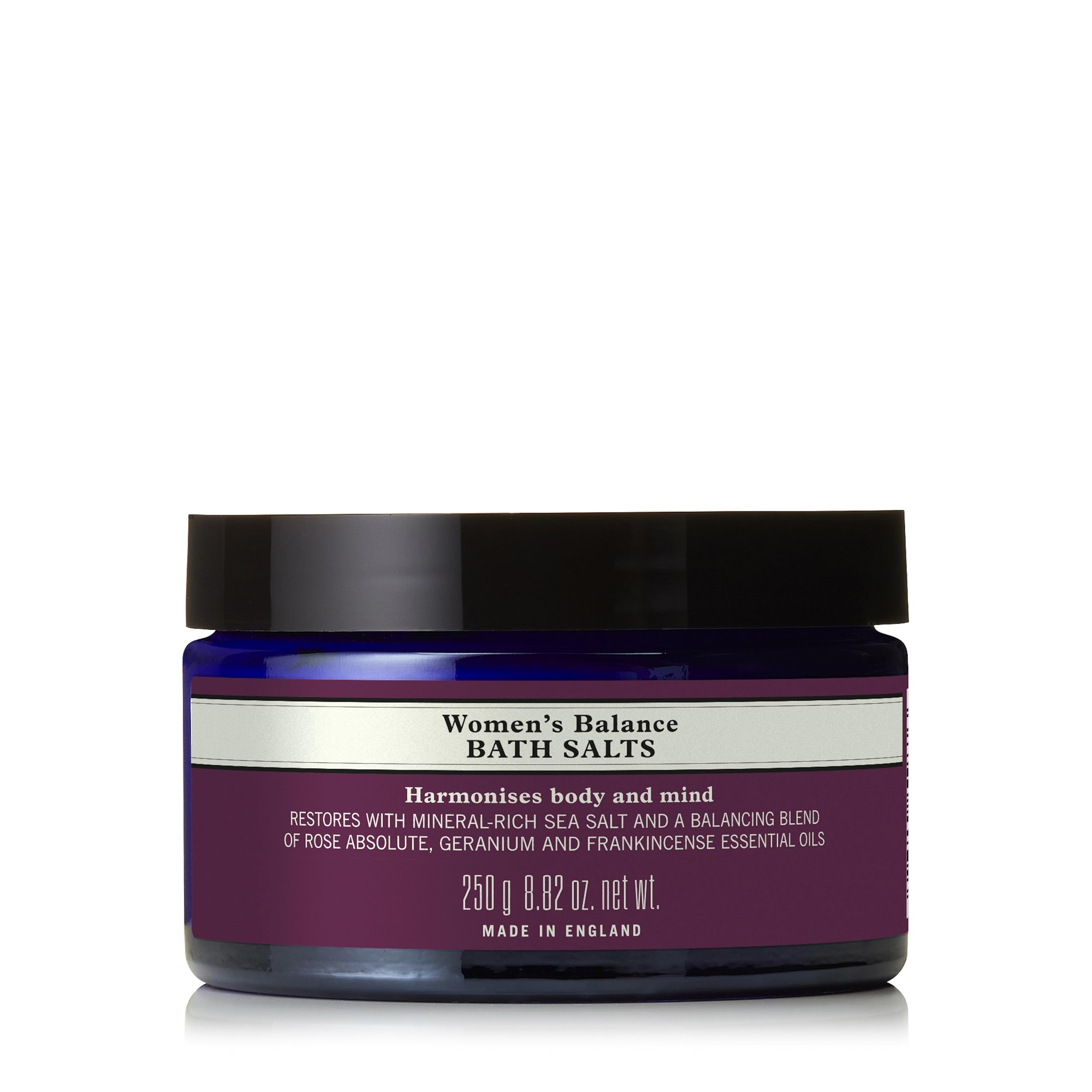 Neal's Yard Remedies Womens Balance Bath Salts, Salt Crystals with Essential Oil Blend for Women, Vegan & Cruelty-Free, 250g