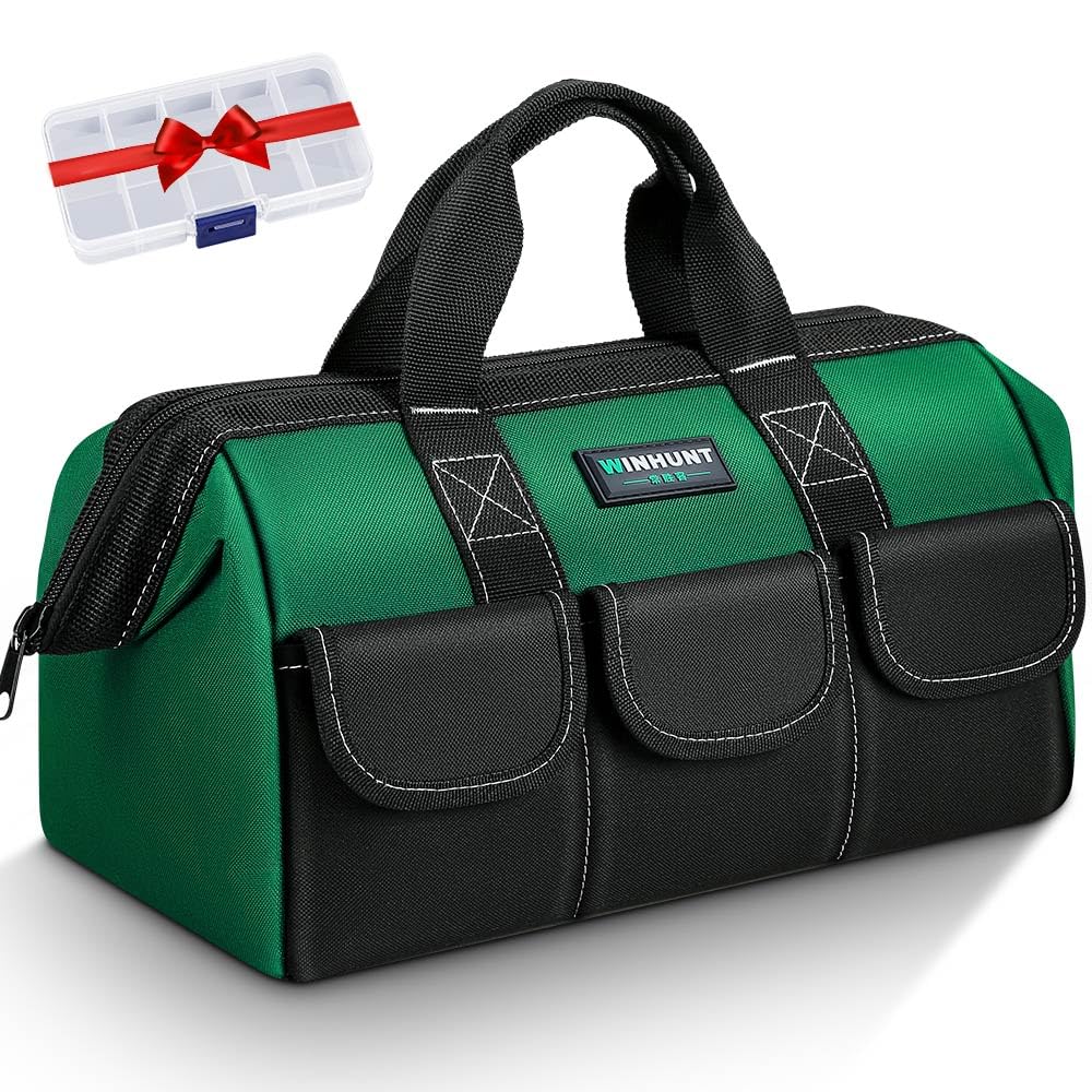 WINHUNT Tool bag 15 inches, 37 x 21 x 26 cm, compact bag for tools made of durable 1680 denier nylon, ideal for DIY enthusiasts and craftsmen - tool