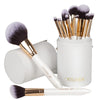 OMANIAC Professional Makeup Brushes Set (12Pcs), Pearl Flash Handles, Comfortable To Hold And Easy To Use. Full Face Travel Make up Brushes Set
