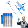 Window Squeegee Cleaner Tool Kit,3.82m Window Cleaning Equipment with Long Handle,Window Washing Squeegee and Scrubber Cleaning Equipment,for High