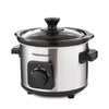 Morphy Richards 460300 Slow Cooker 1.5L, Ceramic, 1.5 liters, Brushed Steel