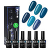 Beautilux HEMA & TPO Free Gel Nail Polish 6x10ml - UV/LED Curable Quick Dry Formula, 6 Shades for Creative Nail Art & Manicures