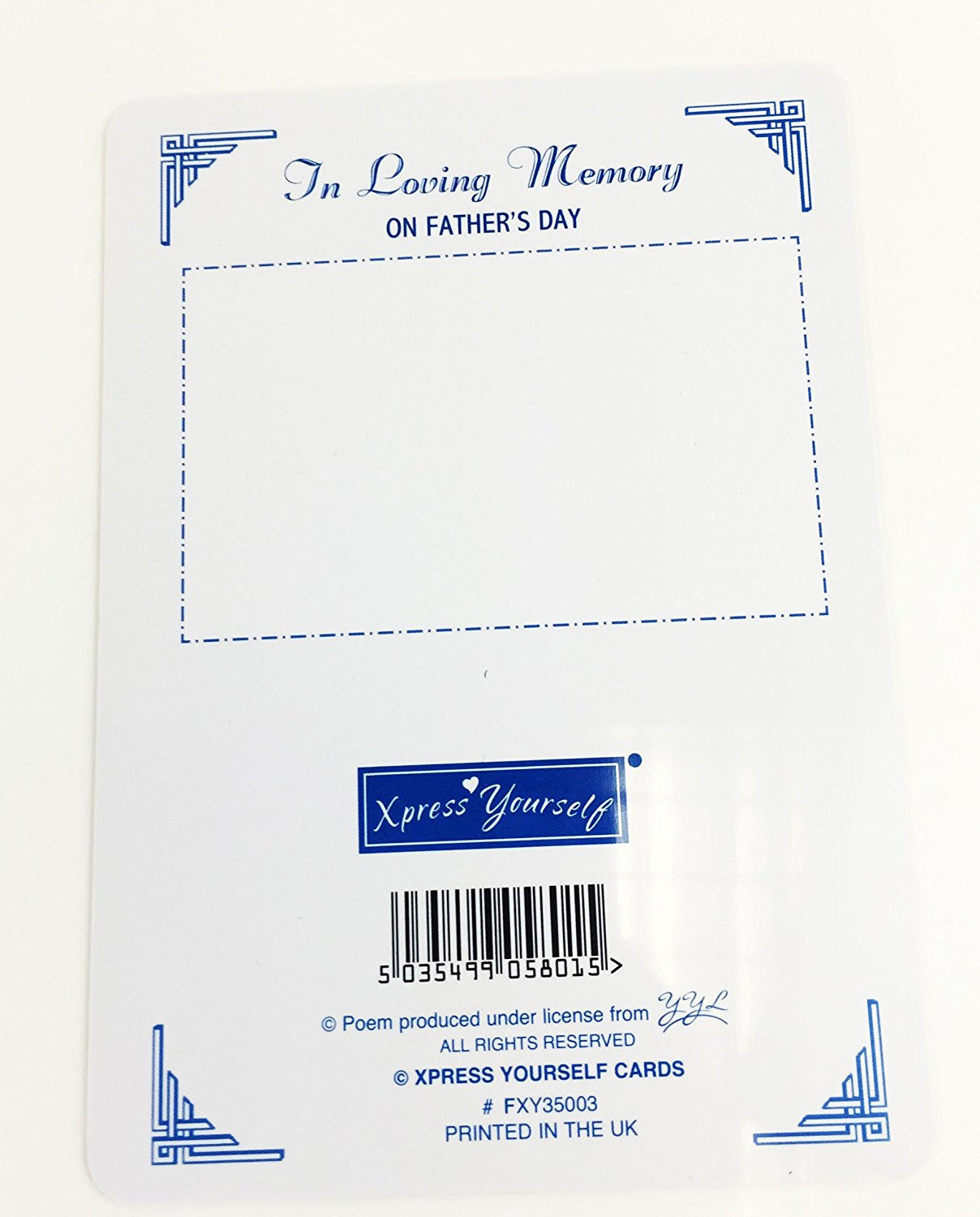 Grave Card - In Loving Memory Of A Dearly Loved Baby - XY35035 - Loss Of Child / Sympathy