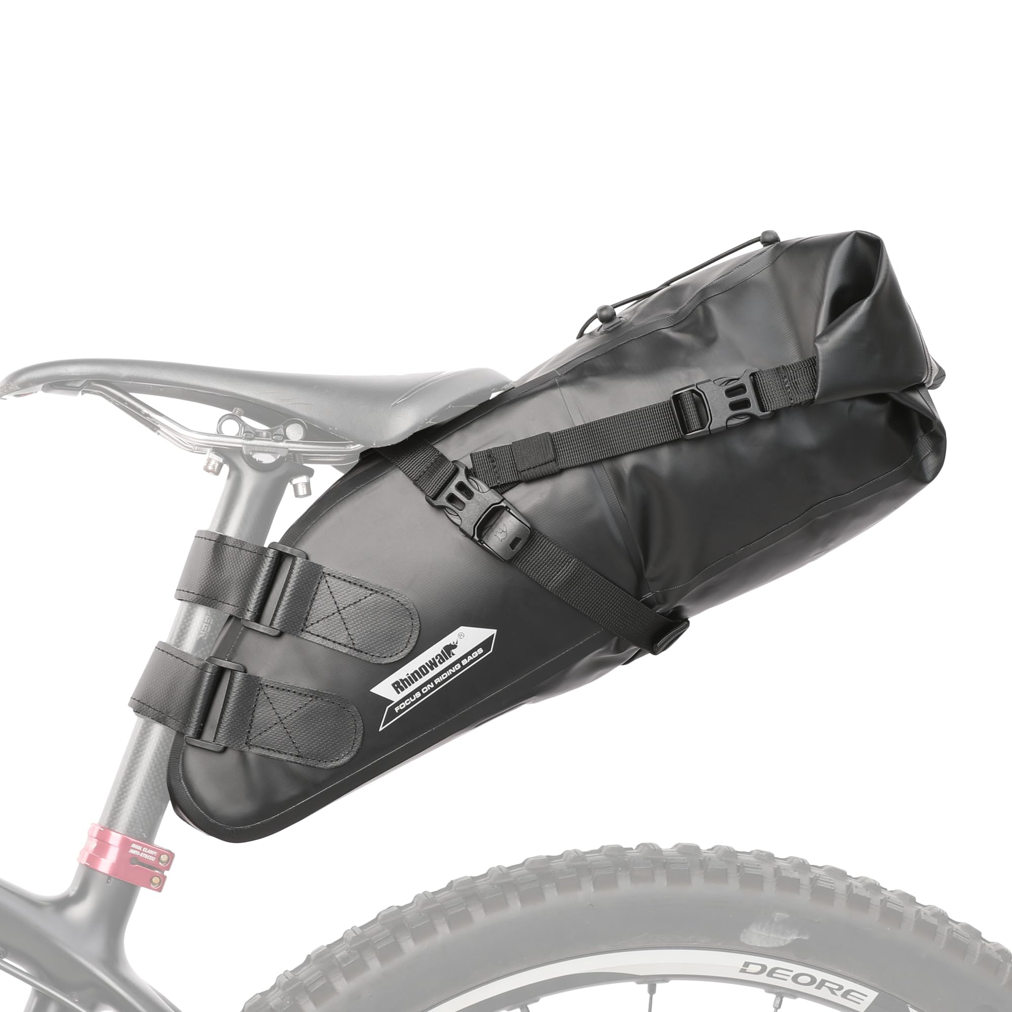 Rhinowalk Bike Saddle Bag Waterproof Bicycle Bag Cycling Seat Bag Mountain Road Portable Storage Bag, 10L