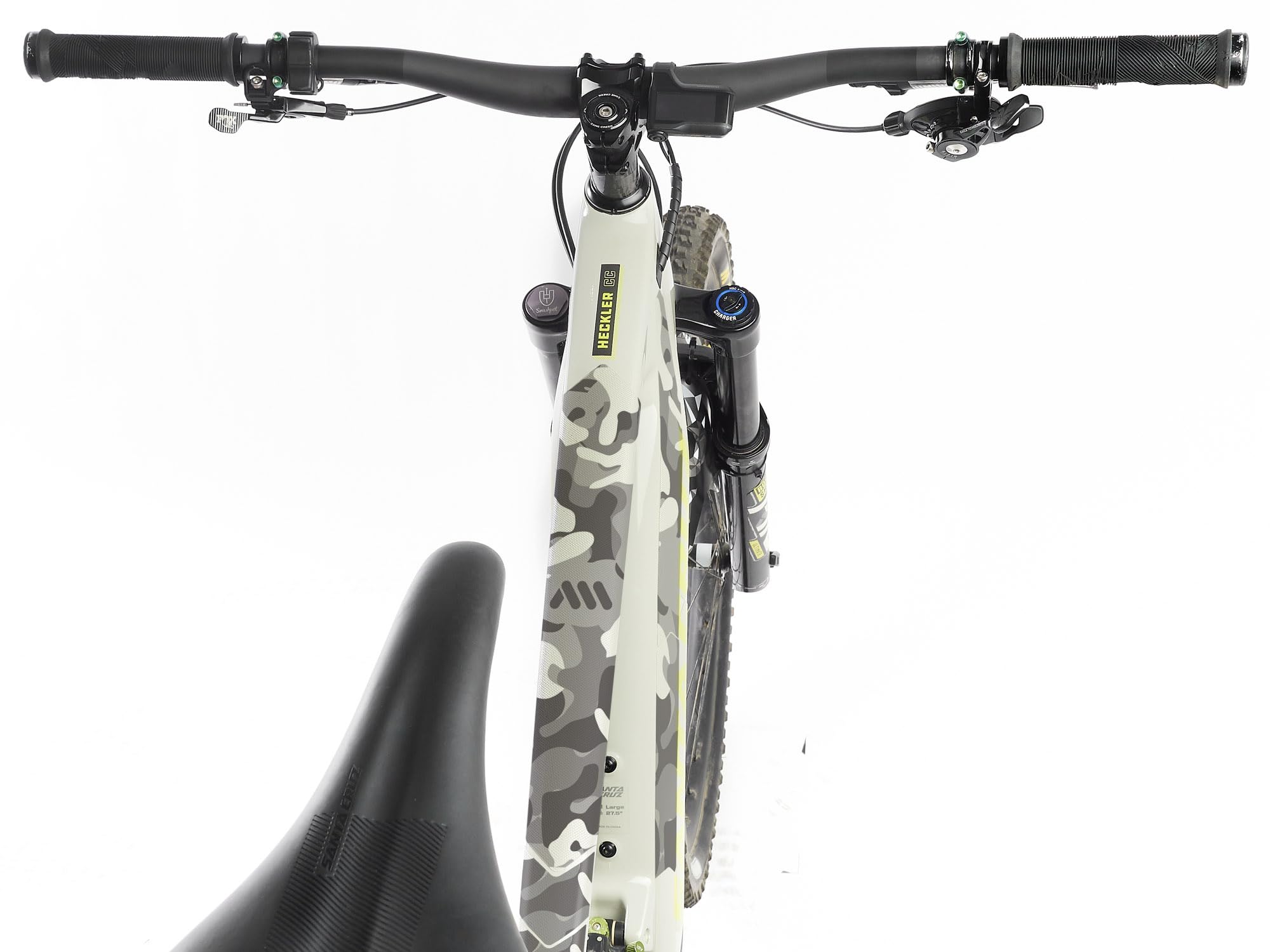 All Mountain Style Unisex's AMSFG5CLSV Honeycomb High Impact Frame Guard XXL ? Protects Your Bike from Scratches and dings, Clear/Camo
