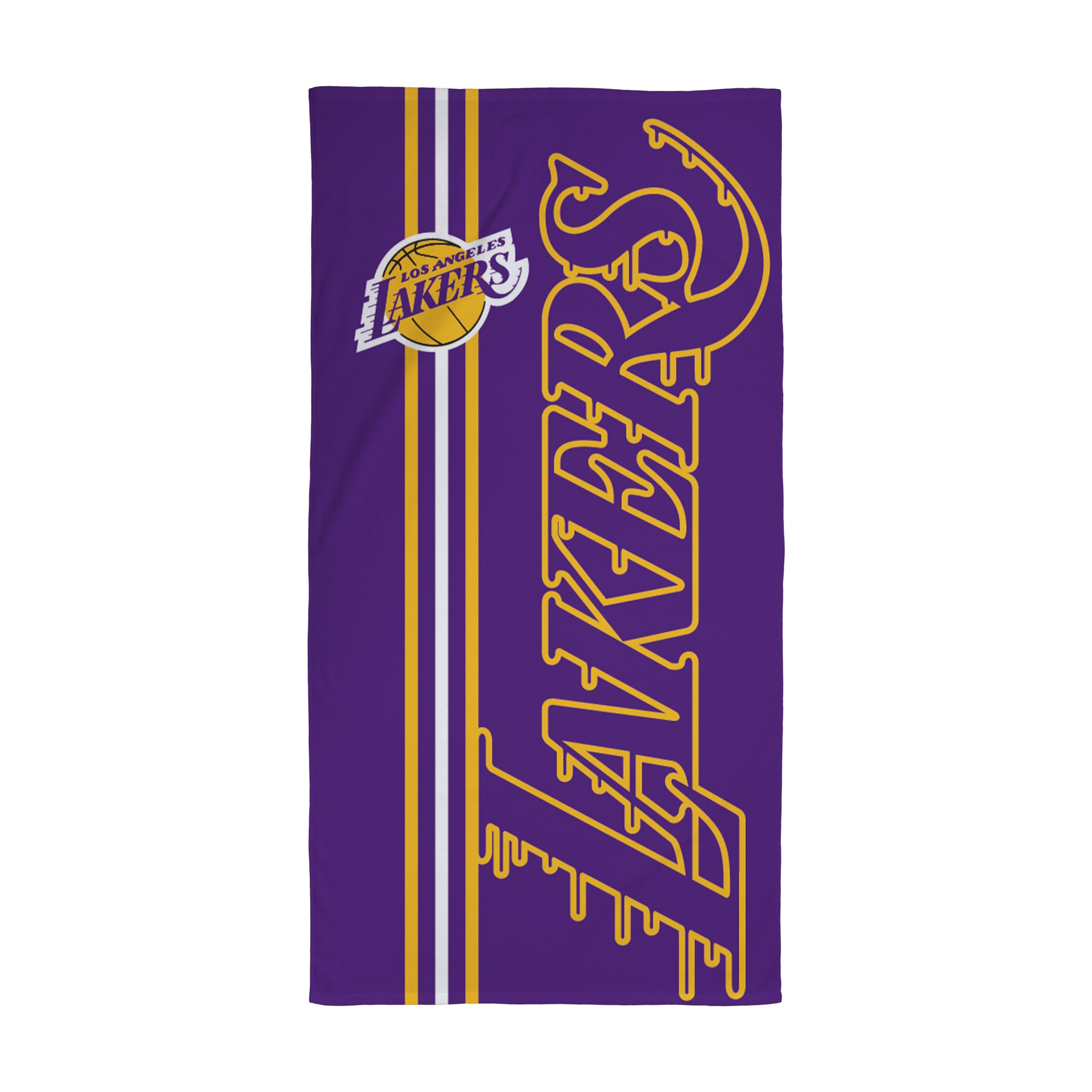 NBA Official Towel | Super Soft Feel, Los Angeles Lakers Basketball Team Purple and Yellow Design | Perfect The Home, Bath, Beach & Swimming Pool |